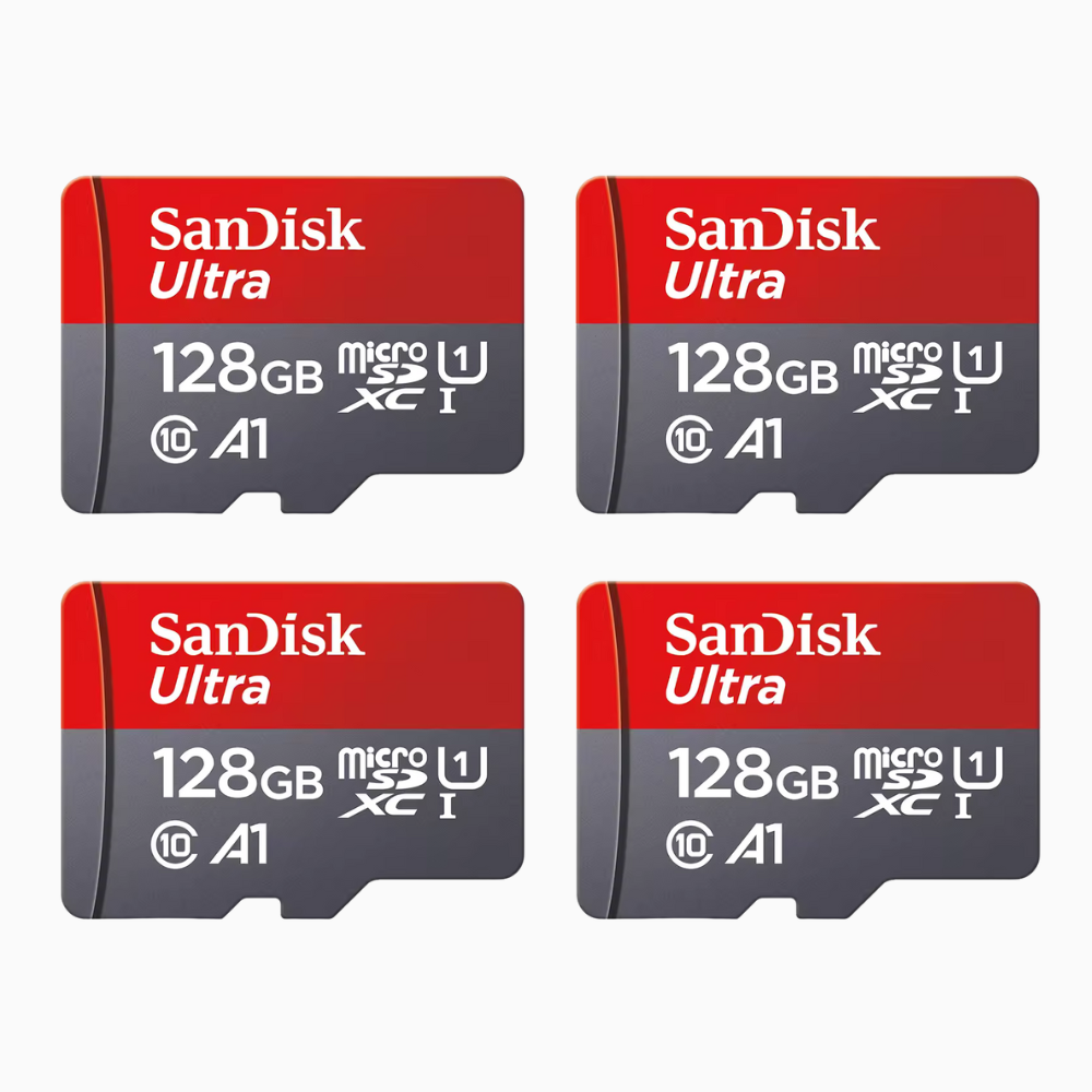4x Carte Micro SD 128GO