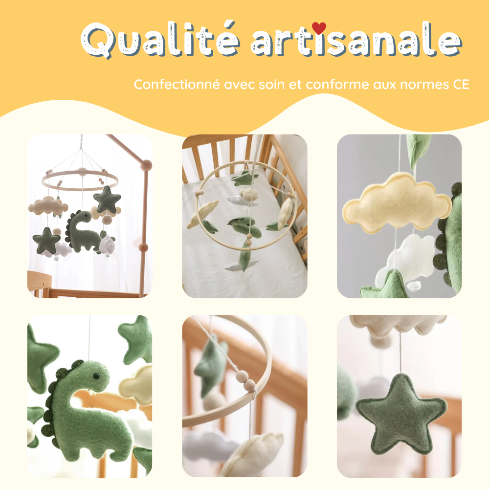 Mobile bébé d’éveil Noliboo - Dinosaure au Pays des Nuages