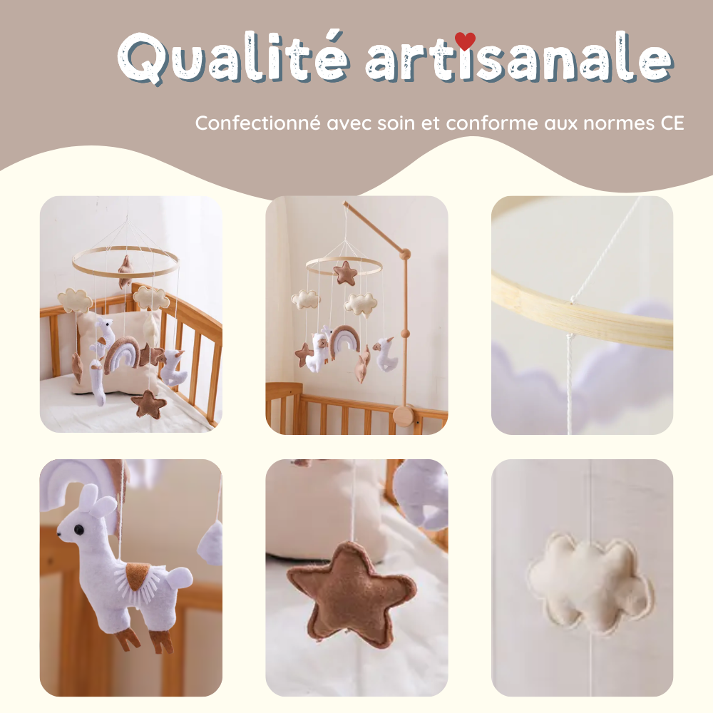 Mobile bébé d’éveil Noliboo - Alpaga