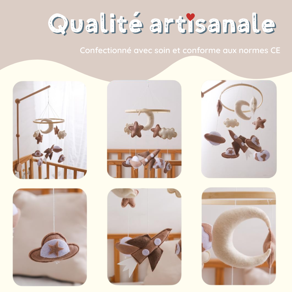 Mobile bébé d’éveil Noliboo - Rêves Stellaires