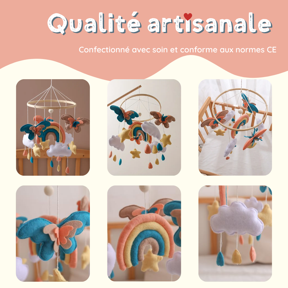 Mobile bébé d’éveil Noliboo - Papillon Poétique