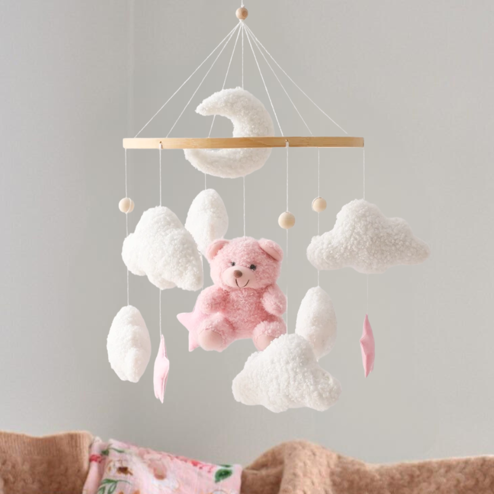 Mobile bébé d’éveil Noliboo - Rêve de l'Ours Rose