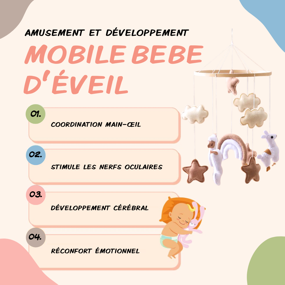 Mobile bébé d’éveil Noliboo - Alpaga