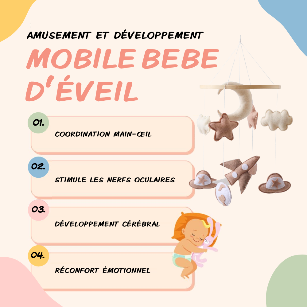 Mobile bébé d’éveil Noliboo - Rêves Stellaires