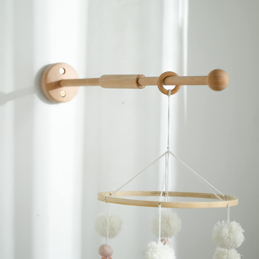 Bras mobile murale - Fixation solide 100% naturel en bois