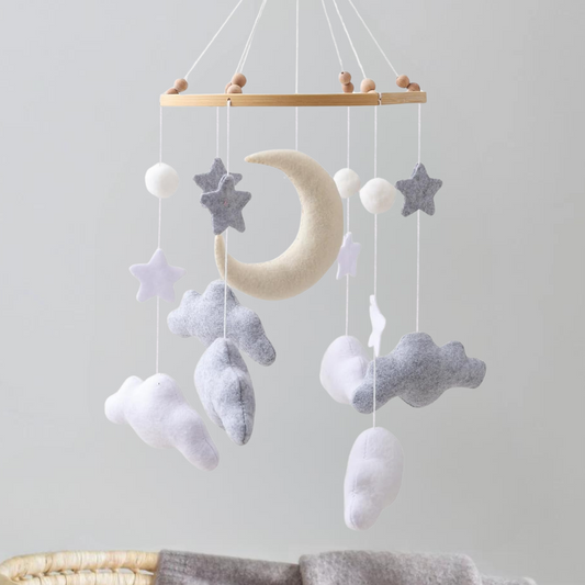 Mobile bébé d’éveil Noliboo – Clair de Lune