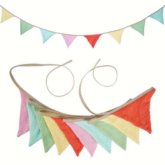 Guirlande fanions décoration chambre bébé - Couleurs d’été