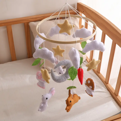 Mobile bébé d’éveil Noliboo - Lapins et le Jardin magique