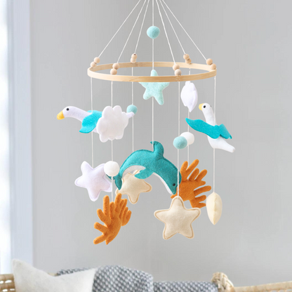 Mobile bébé d’éveil Noliboo - Mouettes et la Mer