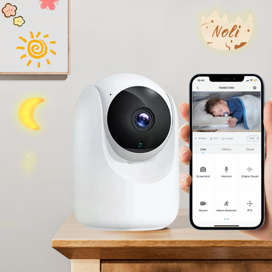 Babyphone Caméra Noliboo 360° bébé Intelligente et contrôle par application