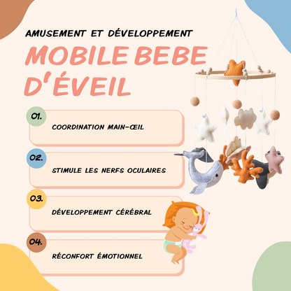 Mobile bébé d’éveil Noliboo - Océan d’Ambre