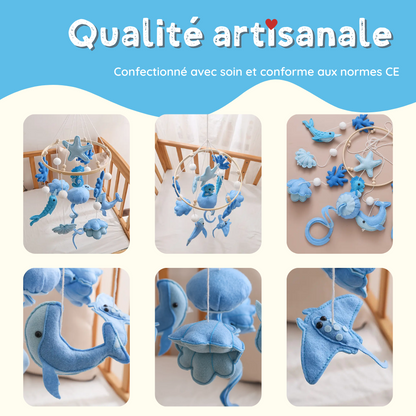 Mobile bébé d’éveil Noliboo - L'Océan Bleu