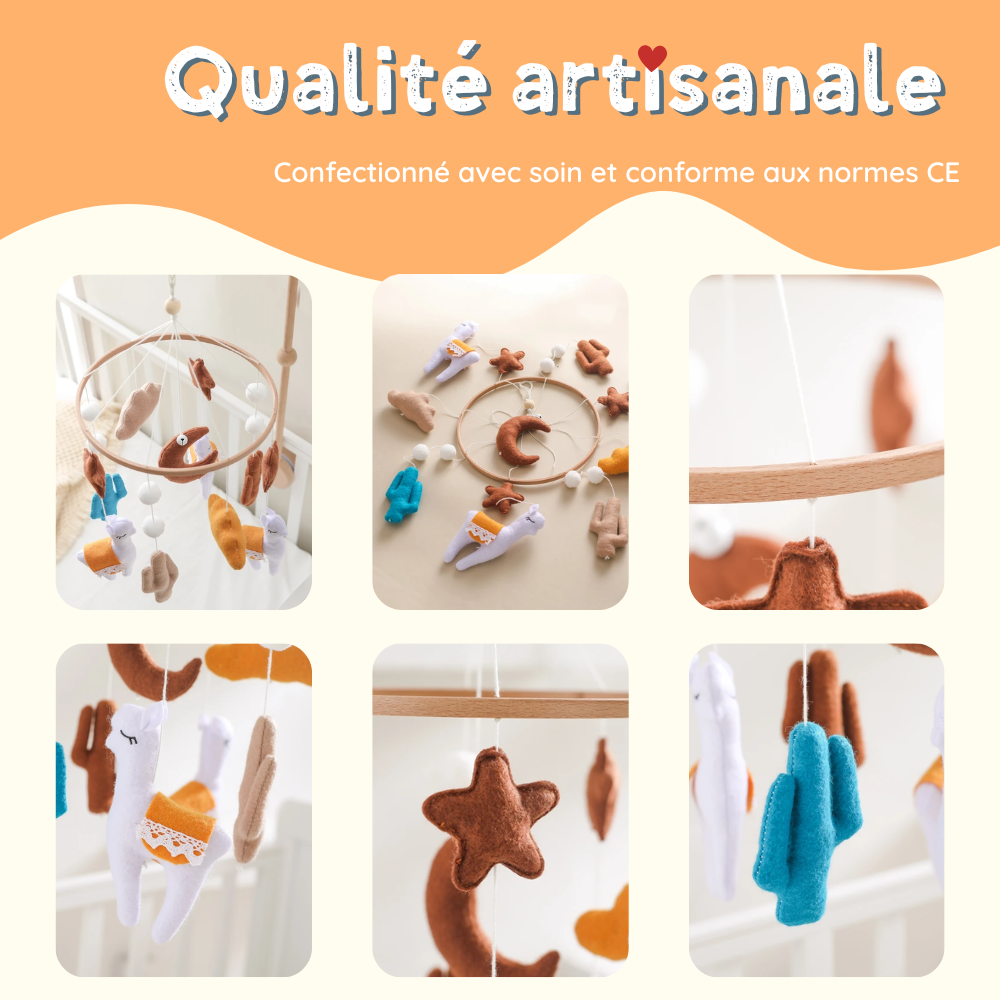 Mobile bébé d’éveil Noliboo - Lama du Désert