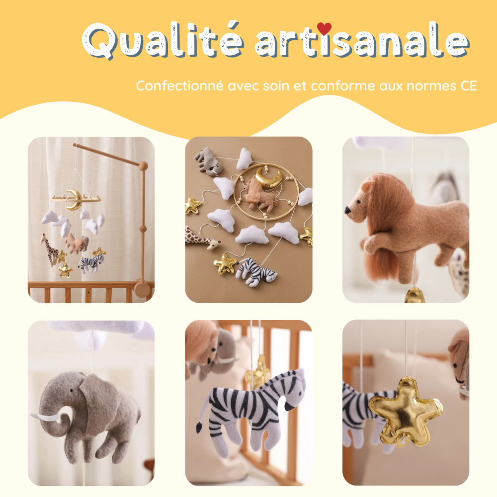 Mobile bébé d’éveil Noliboo - Le roi de la Savane