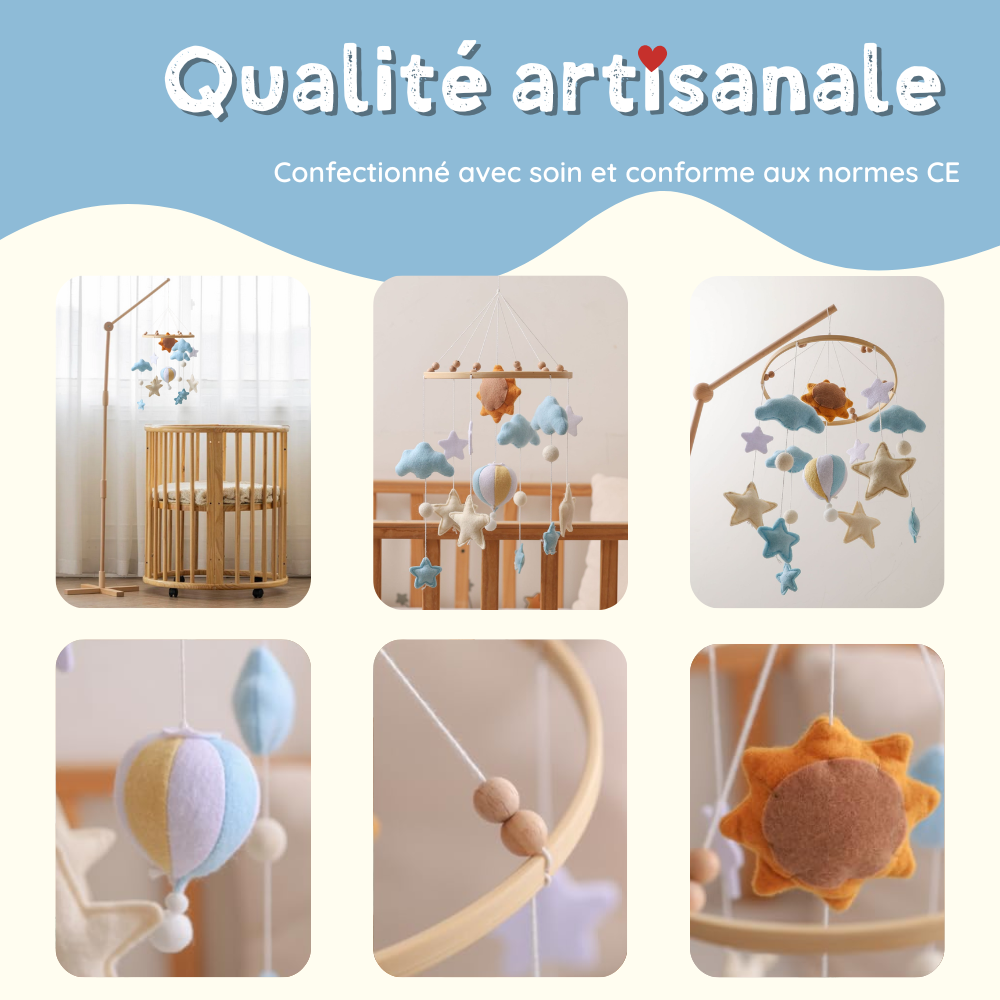 Mobile bébé d’éveil Noliboo - Montgolfière