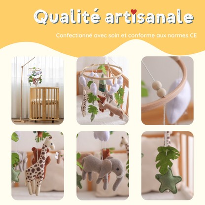 Mobile bébé d’éveil Noliboo – Ours de la savane
