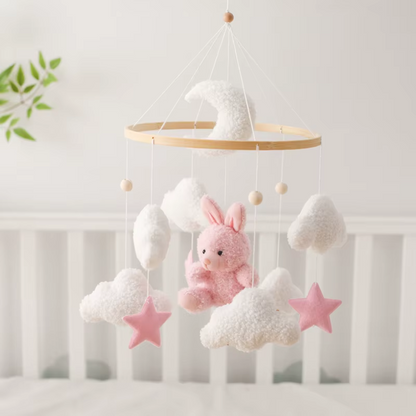 Mobile bébé d’éveil Noliboo – Rêve du Lapin Rose
