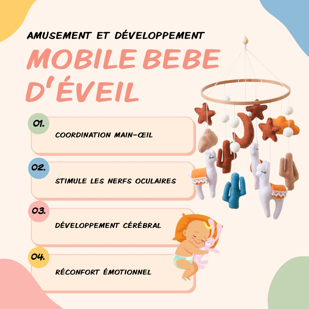 Mobile bébé d’éveil Noliboo - Lama du Désert