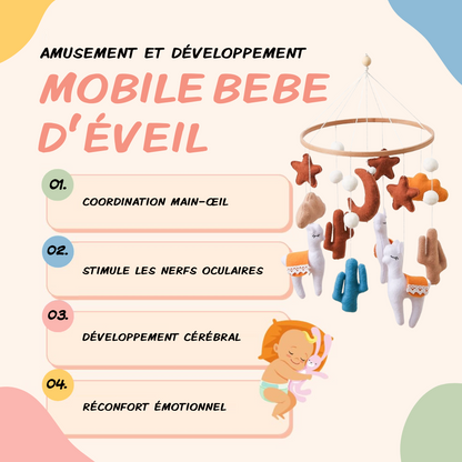 Mobile bébé d’éveil Noliboo - Lama du Désert