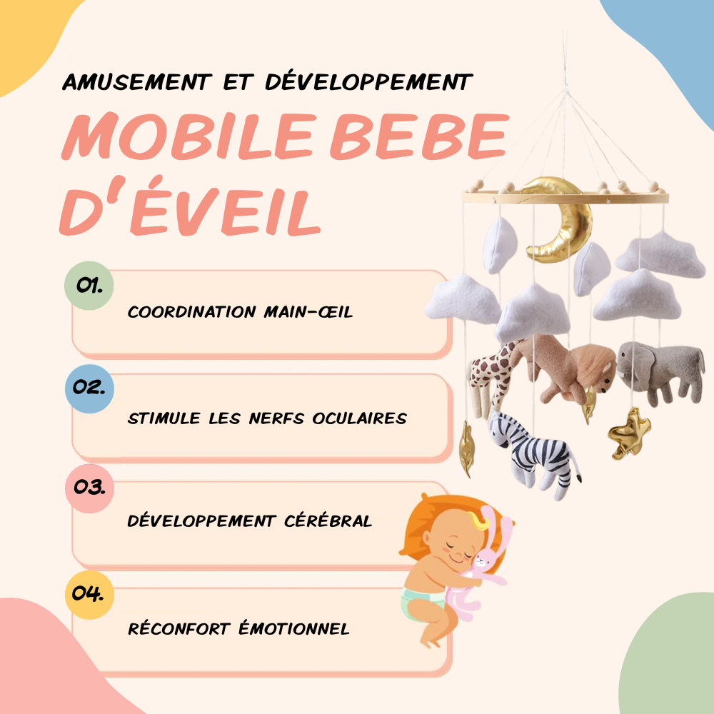 Mobile bébé d’éveil Noliboo - Le roi de la Savane
