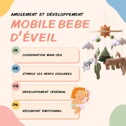Mobile bébé d’éveil Noliboo - Au Cœur de la Savane
