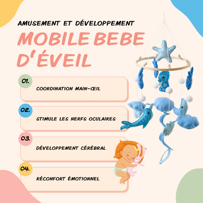 Mobile bébé d’éveil Noliboo - L'Océan Bleu