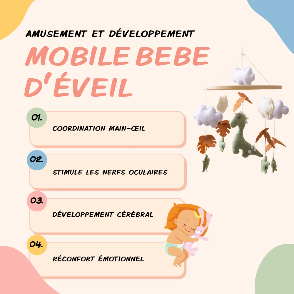 Mobile bébé d’éveil Noliboo - L'île aux Dinosaures