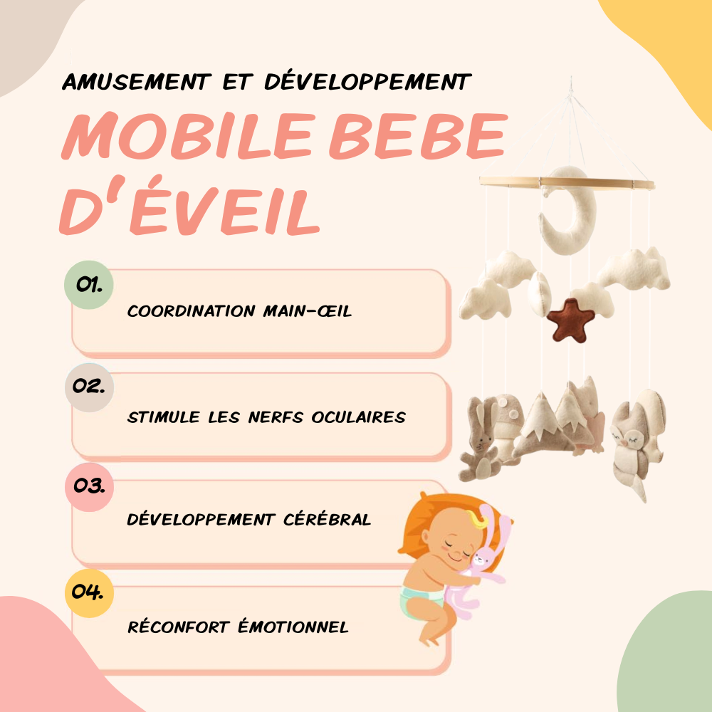 Mobile bébé d’éveil Noliboo - Les Sommets enneigés