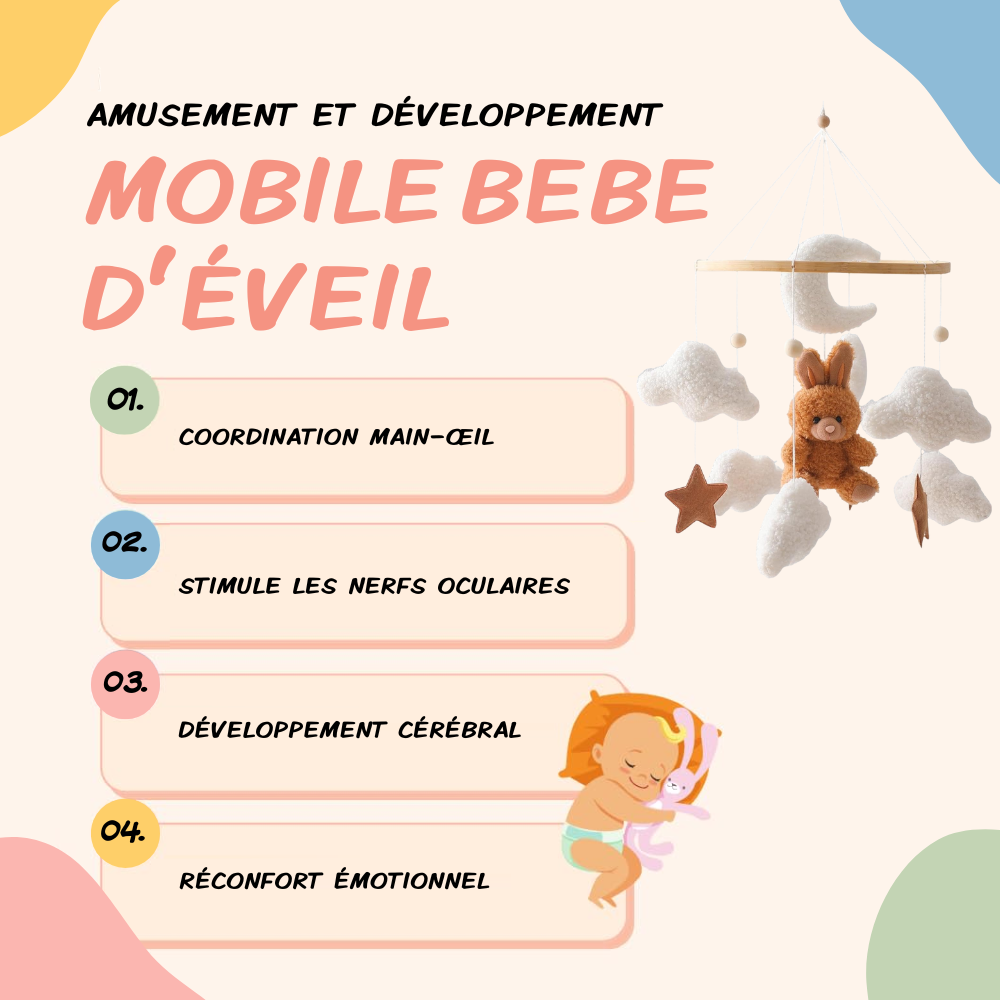 Mobile bébé d’éveil Noliboo – Rêve du Lapin