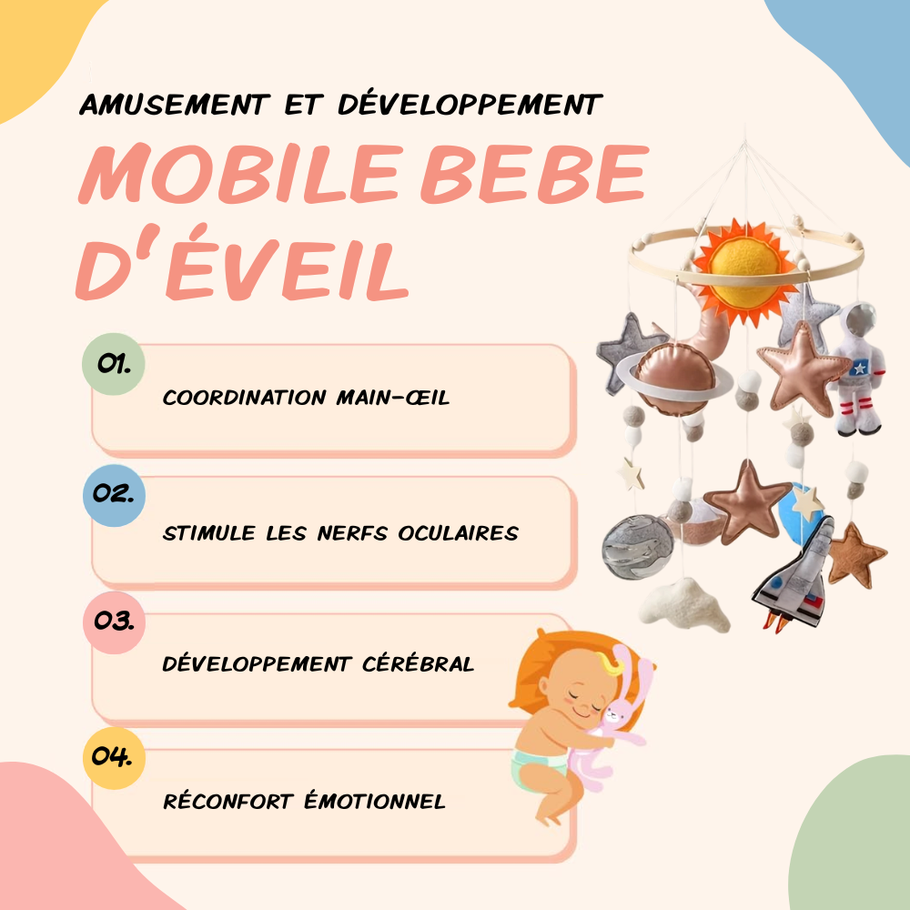 Mobile bébé d’éveil Noliboo - Voyage Stellaire