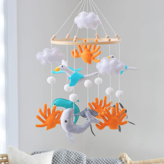 Mobile bébé d’éveil Noliboo - Mouettes et l'Océan