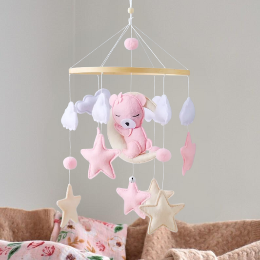 Mobile bébé d’éveil Noliboo -  Rêve de l'Ours Rose